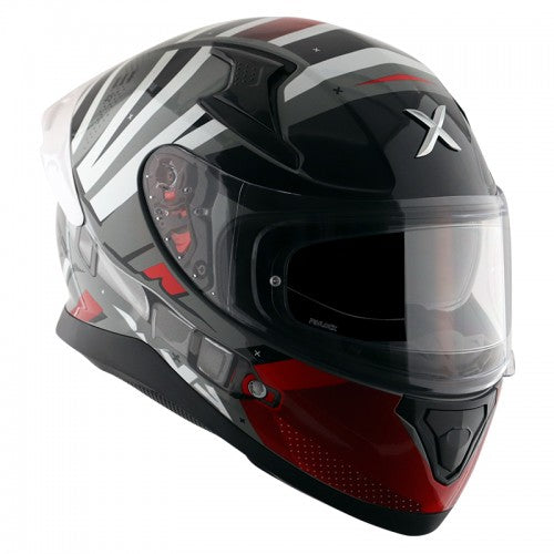 Axor Apex HEX-2 Gloss White Red Helmet