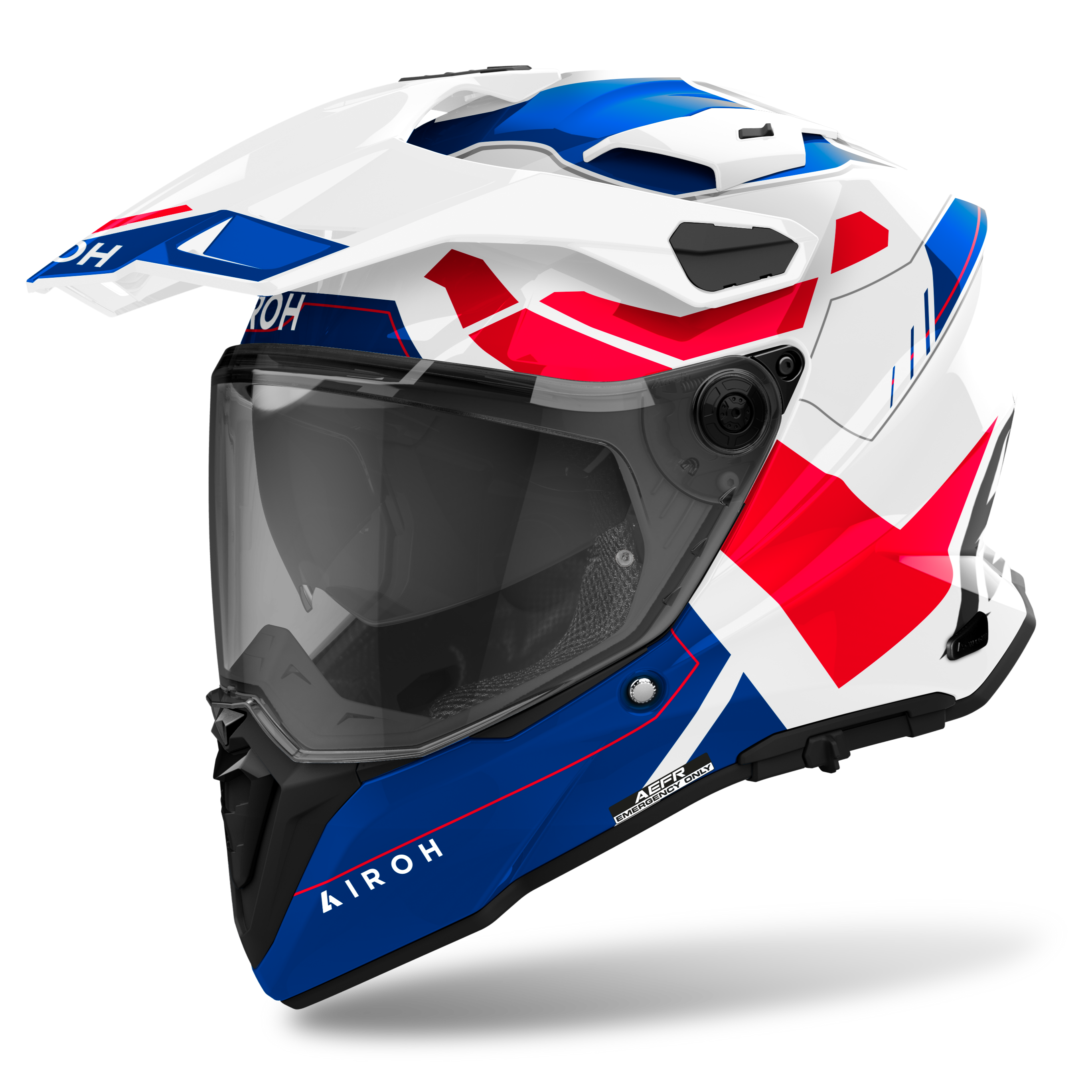 Airoh Commander 2 Reveal Blue Red Gloss Helmet