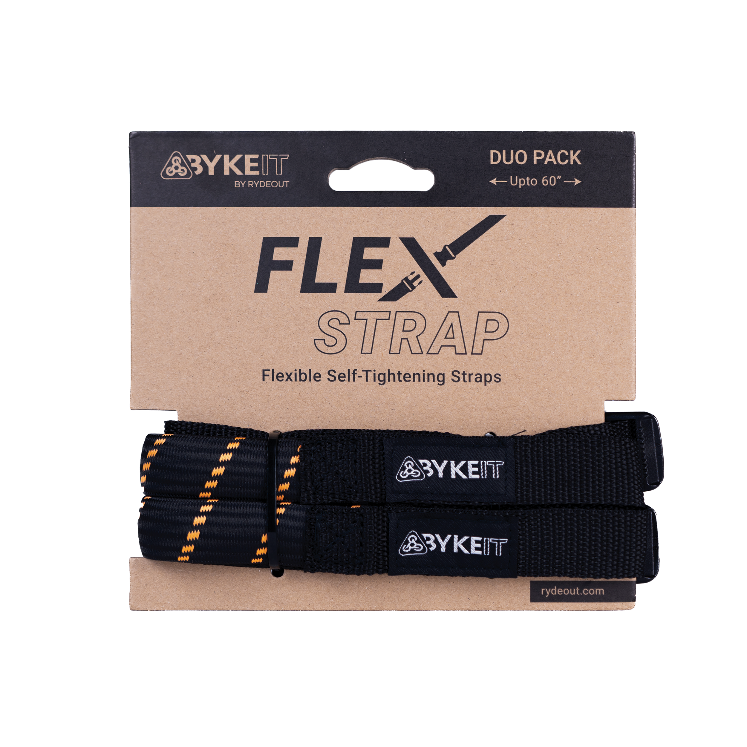 Byke IT Flex Strap - Black Orange