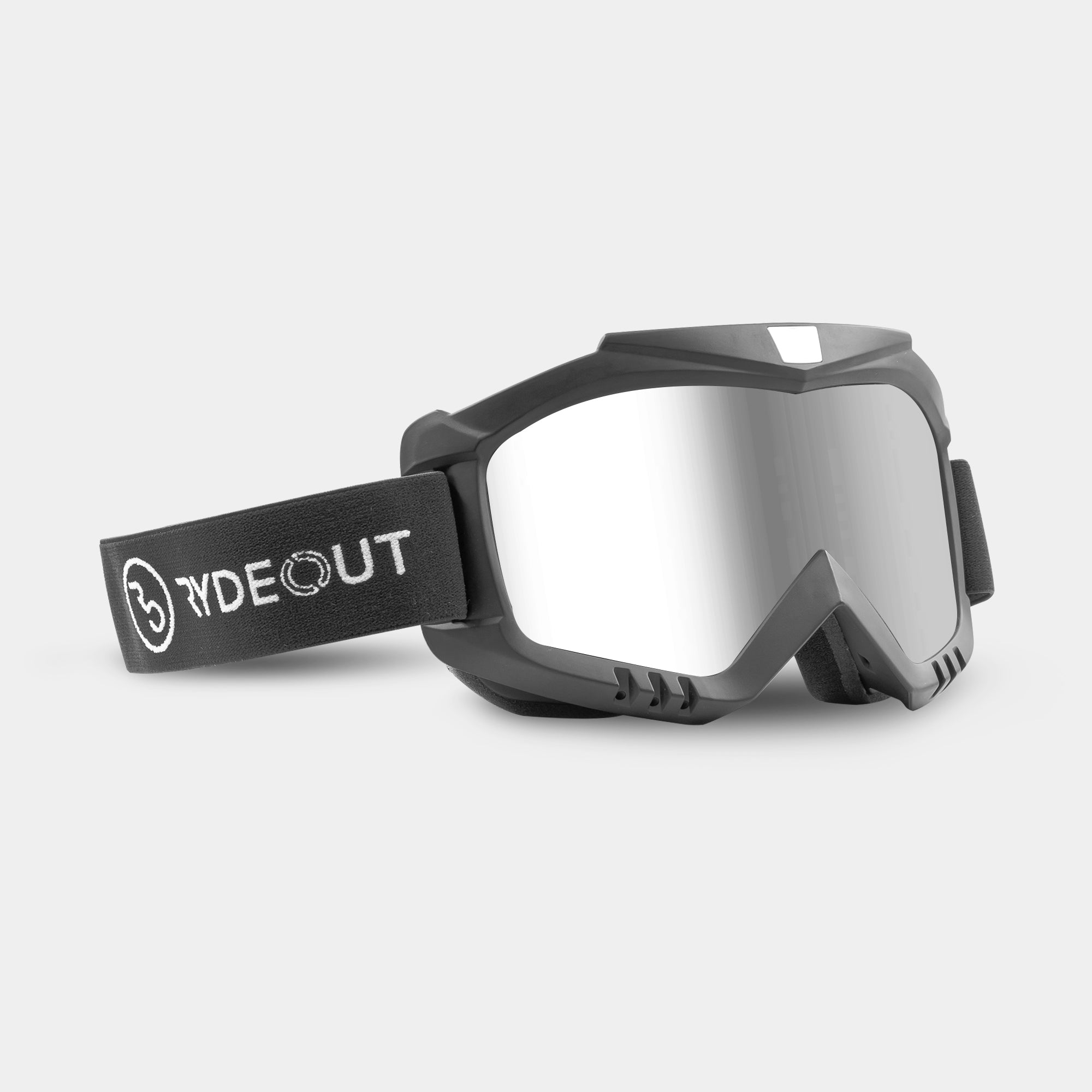 Rydeout MX Goggles – Chrome Lens